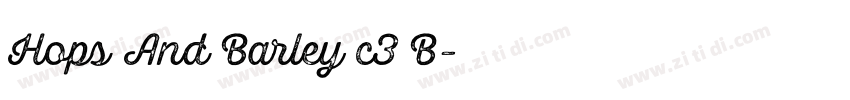 Hops And Barley c3 B字体转换 Hops And Barley c3 B字体转换